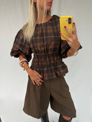 Blush Top Brown