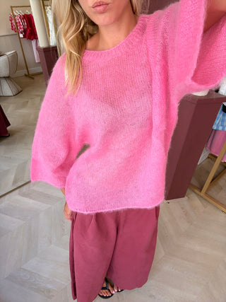 Mia Mohair Cardigan Pink