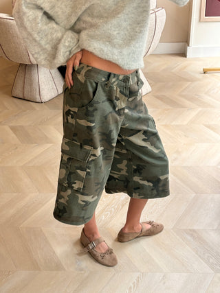 Camo Jort Green