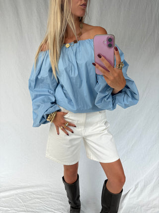 Belle Top Light Blue