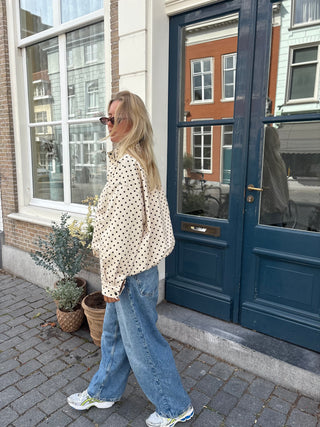 Polka Jacket White
