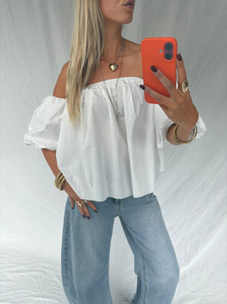 Preppy Top White