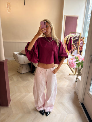 Cleo Blouse Bordeaux