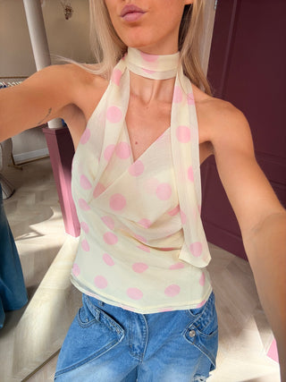 Romantic Girl Top Polka