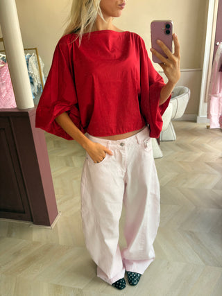 Cleo Blouse Red