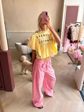 Zola Top Yellow