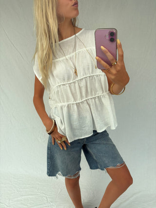 Mia Top White