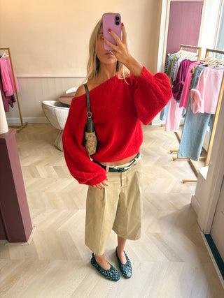 Copenhagen Cardigan Red