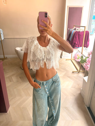 Alva Top Lace White