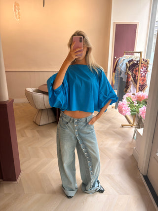 Cleo Blouse Blue