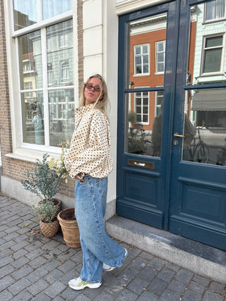 Polka Jacket White