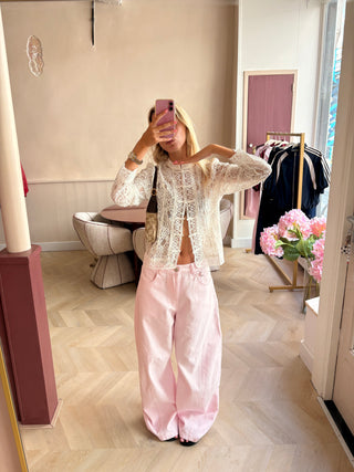 Lou Lace Top White