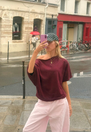 Ky Sweater Tee Bordeaux