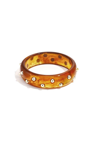Studded Bracelet Brown