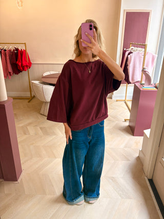 Ky Sweater Tee Bordeaux