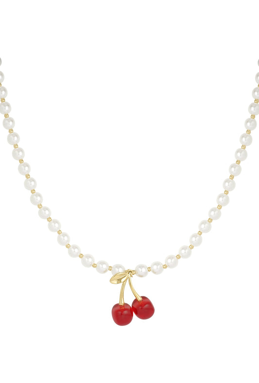 Cherry Necklace Red