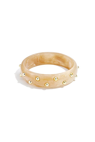 Studded Bracelet Beige