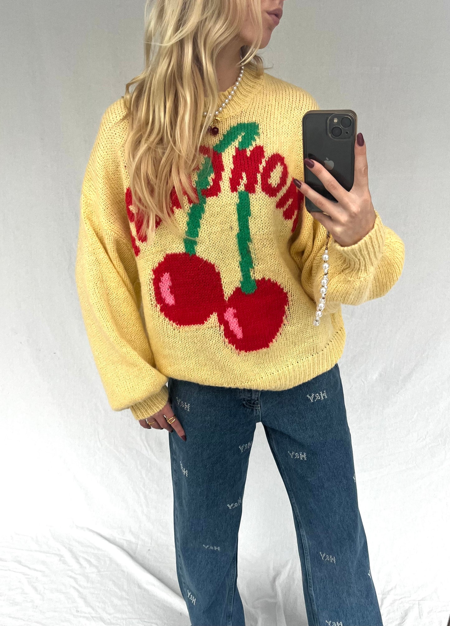 Cherry Knit Yellow