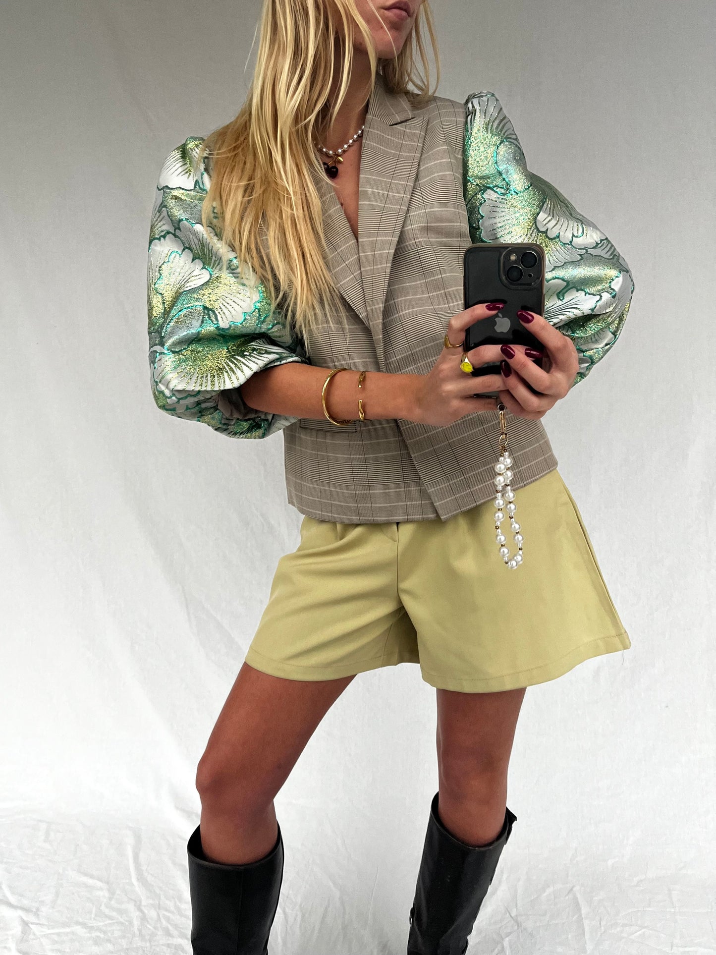 Miley Blazer Geruit Green