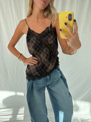 Livia Top Lace Brown
