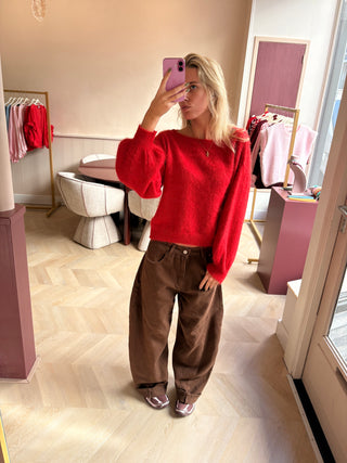 Copenhagen Cardigan Red