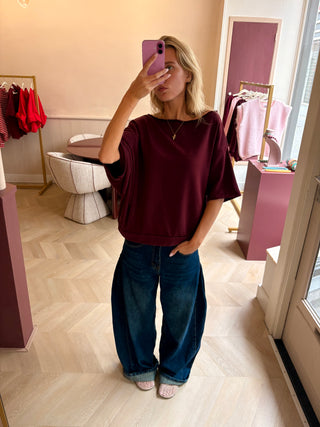 Ky Sweater Tee Bordeaux
