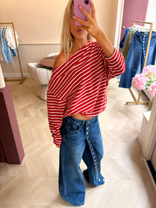 Li Sweater Stripes Red