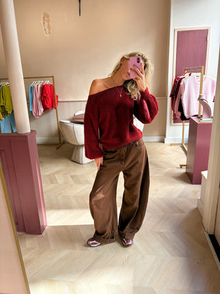 Copenhagen Cardigan Bordeaux