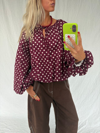 Rosie Blouse Bordeaux
