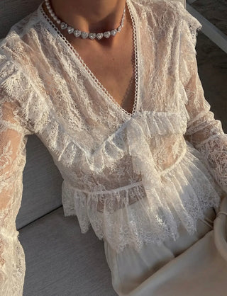 Lo Lace Top White