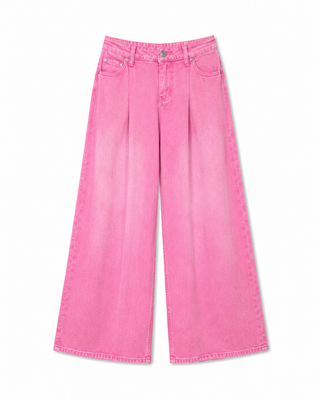 Girls In Denim Jeans Pink