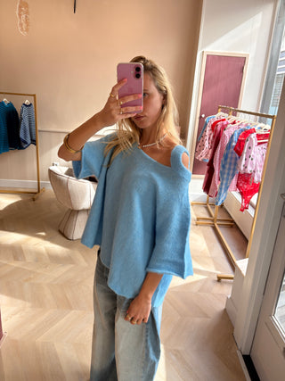 Lowie Top Mohair Blue
