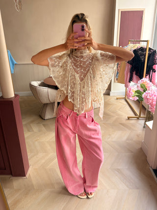 Fé Top Lace Beige