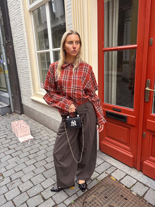 Pipa checkered Blouse Red